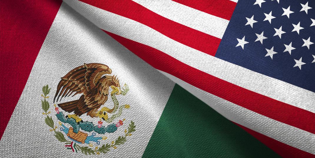 U.S. 和墨西哥国旗
